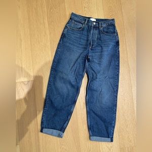 Toby medium wash tapered leg denim